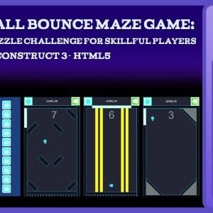 2D Ball Wall Bounce Maze Game: Addictive Fun Puzzle Challenge For Skillful Players Construct 3 HTML5