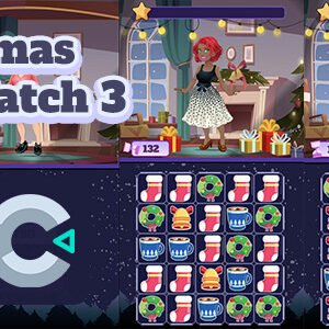 Christmas Girl Match 3 - HTML5 Game - C3P