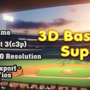 3d Baseball Super (HTML5 Game + Construct 3)
