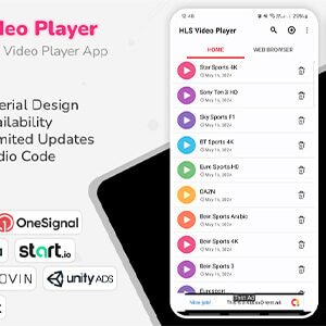 HLS Video Player Android App ( Online ) 6.0