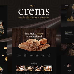 Crems - Bakery, Chocolate Sweets & Pastry WordPress Theme