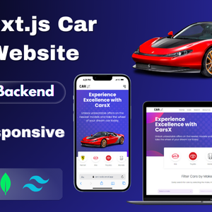 CarX - Next Js Car Dealer & Listing Website Frontend + Backend