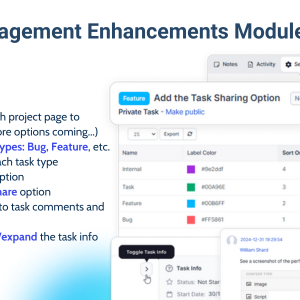 Project Management Enhancements Module for Perfex CRM 1.3.5