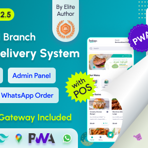 FoodAppi - PWA Food Delivery System and WhatsApp Menu Ordering with Admin Panel | Restaurant POS 2.5