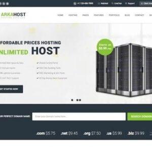 ArkaHost - WHMCS WordPress Theme | Hosting