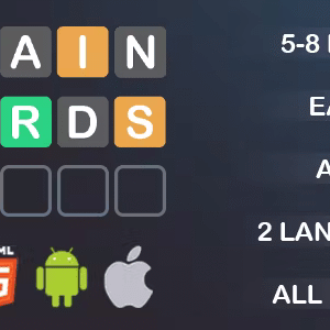 Brain Words - Construct 3 - .c3p - HTML5 - Full Game