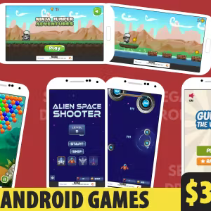 Bundle 4 Android Studio Games with AdMob Ads