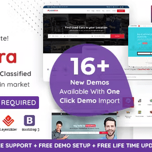 Classiera – Classified Ads WordPress Theme 4.0.34