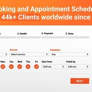 Bookly PRO – Appointment Booking and Scheduling Software System 8.6