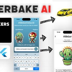 StickerBake AI - Create Stickers using AI | Flutter mobile app