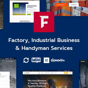 Fortis - Factory Industrial Business & Handyman Services WordPress Theme