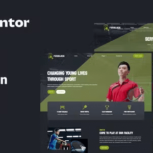 Furblock - Badminton Club Elementor Template Kit