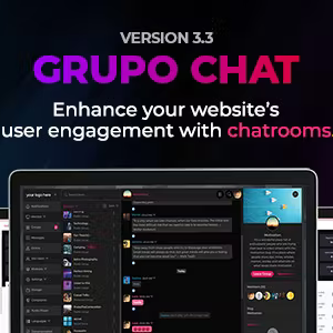 Grupo Chat â€“ Chat Room & Private Chat â€“ Video Chat & Audio Chat â€“ Group Video Chat â€“ PHP Chat Code [Extended Version] 3.10