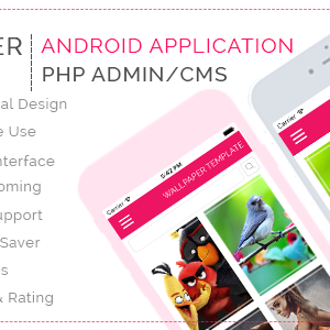 HD Purpose Wallpaper Template for Android with PHP CMS Admin Panel