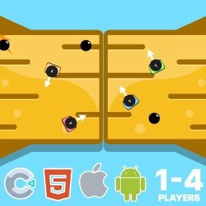 Battle. 1-4 Player Mode. Construct 3 (c3p)