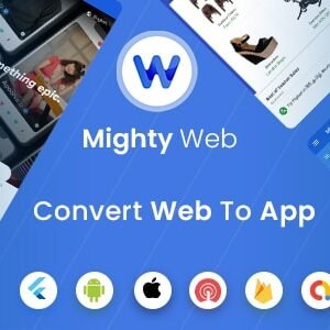 Mighty Web Webview: Web to App Convertor(Flutter + Admin Panel) 26.0