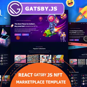 NFT ArtStar - React Gatsby.js NFT Marketplace Template