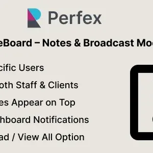 NoteBoard â€“ Notes & Broadcast Module for Perfex CRM 1.0.1