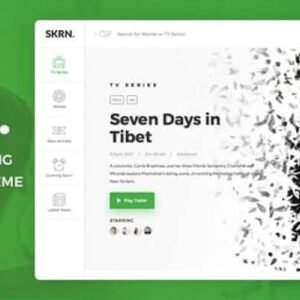 SKRN - Media Streaming App WordPress Theme 5.8