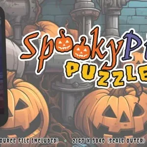 Spooky Pipes Puzzle - HTML5 Puzzle game