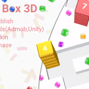 Stack Box 3D(Unity Game+Admob+iOS+Android)
