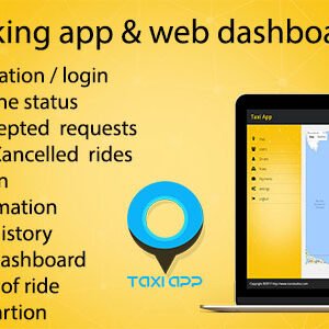 Taxi booking iOS app & web dashboard, complete solution