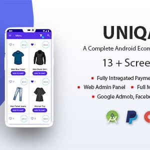 Uniqa - An android eCommerce app with admin panel