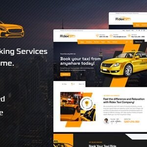 Ridek - Online Taxi Booking Service WordPress Theme 1.0.4