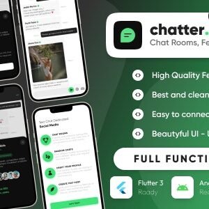 Chatter : TikTok Social Media Short Video, Reels, Chats, Posts, Stories, Audio Room: Flutter/Laravel