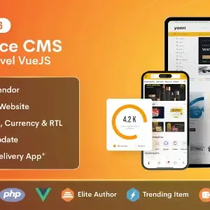 YOORI eCommerce | Single & Multi-Vendor PWA Marketplace CMS 2.0.1