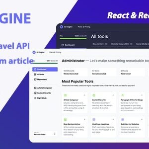 AI Engine - AI Copywriter  Content Writer (SAAS)