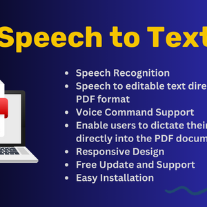 Speech to Text PDF Script for Blogger