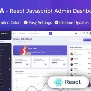 Spruha â€“ ReactJS Admin & Dashboard Template