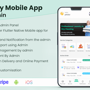 Best laundry app with Admin panel | Laundry booking system | Quick wash | On-Demand Laundry 2.0.0
