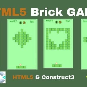 Breakout Game - HTML5 Game (Construct2/3)