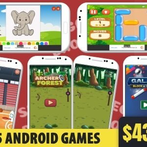 Bundle 5 Android Studio Games with AdMob Ads