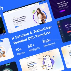AgileTech - Tailwind CSS Multipurpose IT Solutions & Technology Template