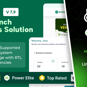 GroFresh - (Grocery, Pharmacy, eCommerce, Store) App and Web with Laravel Admin Panel + Delivery App 7.9