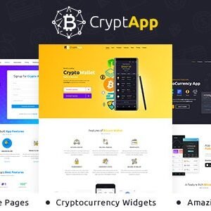 Crypt App - Landing Page WordPress