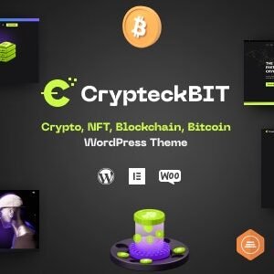 Crypteck - ICO Landing Page & Crypto WordPress Theme 2.1.4