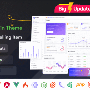 Cuba- Tailwind, Bootstrap, React, Angular, Vue, Nuxt, Next Js, Net, Laravel Admin Dashboard Template