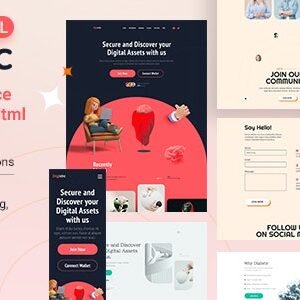 Digistic - NFT Marketplace Landing Page Html Template