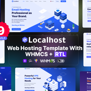Localhost - Web Hosting Template with WHMCS + RTL