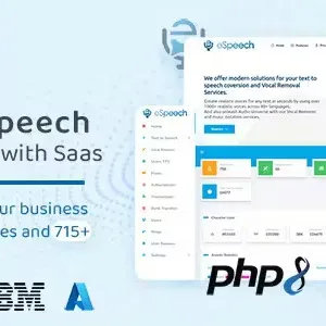 eSpeech - AI Text to Speech Marketplace with SaaS 1.5.3