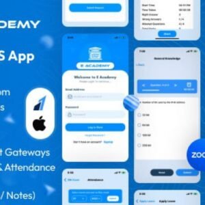 E-Academy - Online Classes / Institute / Tuition And Course Management (iOS App + Admin Panel)