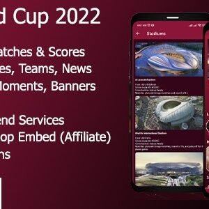 FIFA World Cup 2022 Qatar Live - Streaming, Goals  News with Realtime Firebase - Full App
