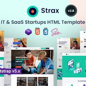 Strax - IT Services & SaaS Software Startup Bootstrap 5 Template