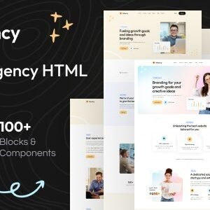 Hivency - Creative Digital Agency HTML5 Template + RTL Support