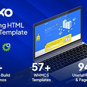 Hostiko - Hosting HTML & WHMCS Template With Isometric Design