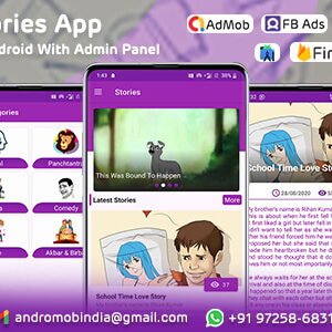 Online Stories App With Categories | Admin Panel